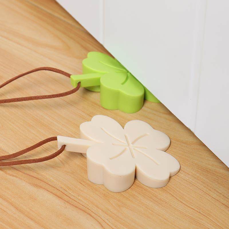 四叶草门挡门塞创意顶门阻门器门阻防风可爱牴门器垫门楔子挡门器