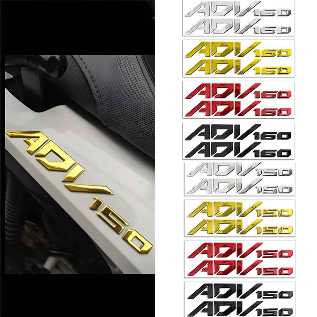 适用本田ADV160 150摩托车3D立体车标贴改装配件风挡边箱贴纸拉花