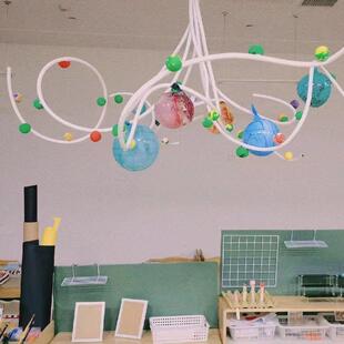 幼儿园春日主题pvc管吊饰环创婚庆道具美工区创意材料小清新装饰