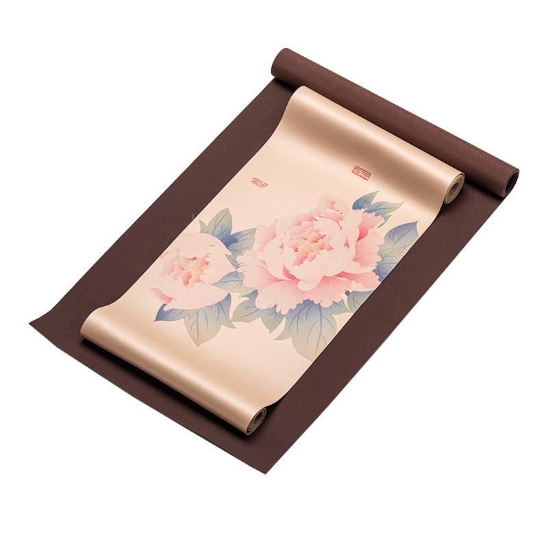 防水茶席桌旗中式禅意手绘茶桌布超长茶帘泡茶垫桌布茶旗茶具配件