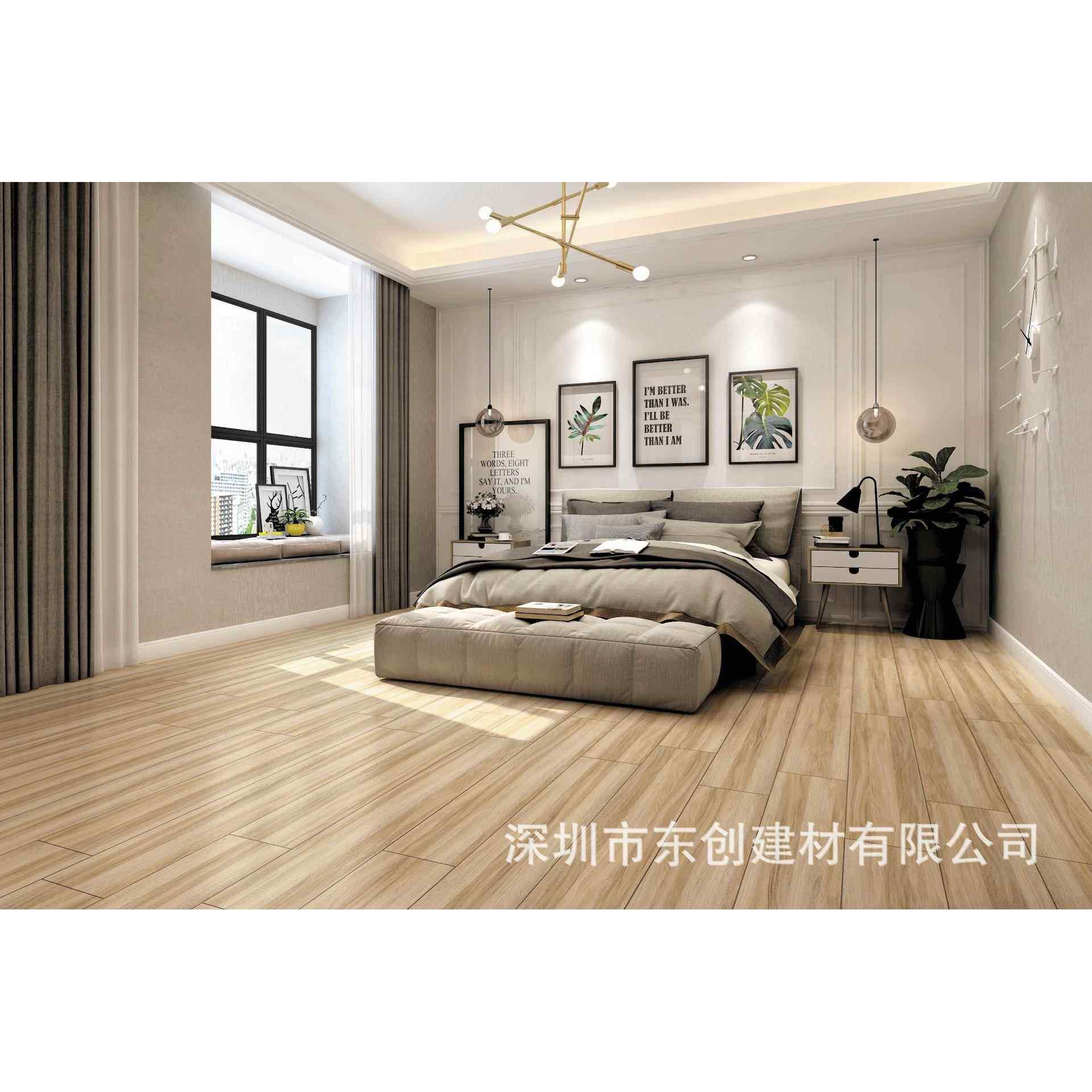200*1200仿木纹地板厂家直销 防滑地砖 时尚卧室地砖 阳台地砖