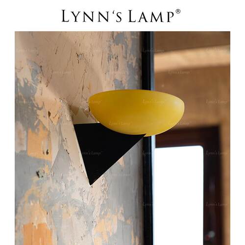 Lynn's立意中古法式玻璃壁灯田园复古走廊过道床头复刻美式壁灯
