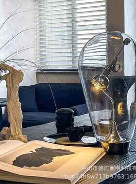 复古工业风轻奢厅客办公桌书卧室床头触摸磁铁房玻创意DH-T1010璃