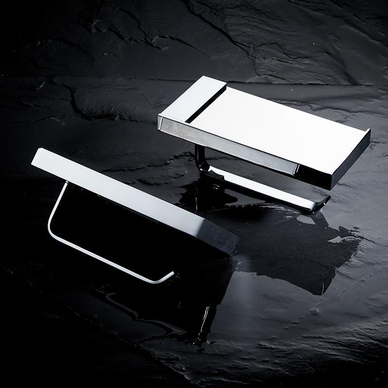 浴室加厚铜纸巾架酒店工程卷纸架厕所置物架洗手间壁挂式纸巾挂钩