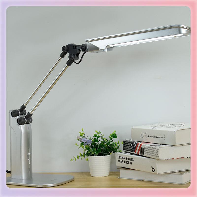 9YX护眼W灯超亮78荧光灯白光2w7插电大台灯家用台办公桌工作