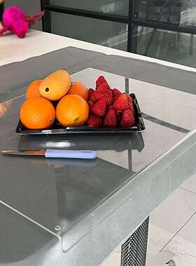 Acrylic Cutting Boards 亚克力砧板带唇适用厨房切水果蔬菜