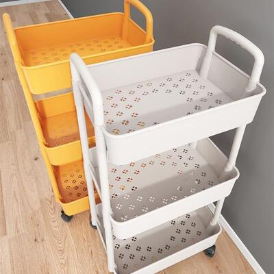 trolley shelf kitchen floor mobile bathroom bedside推车架子