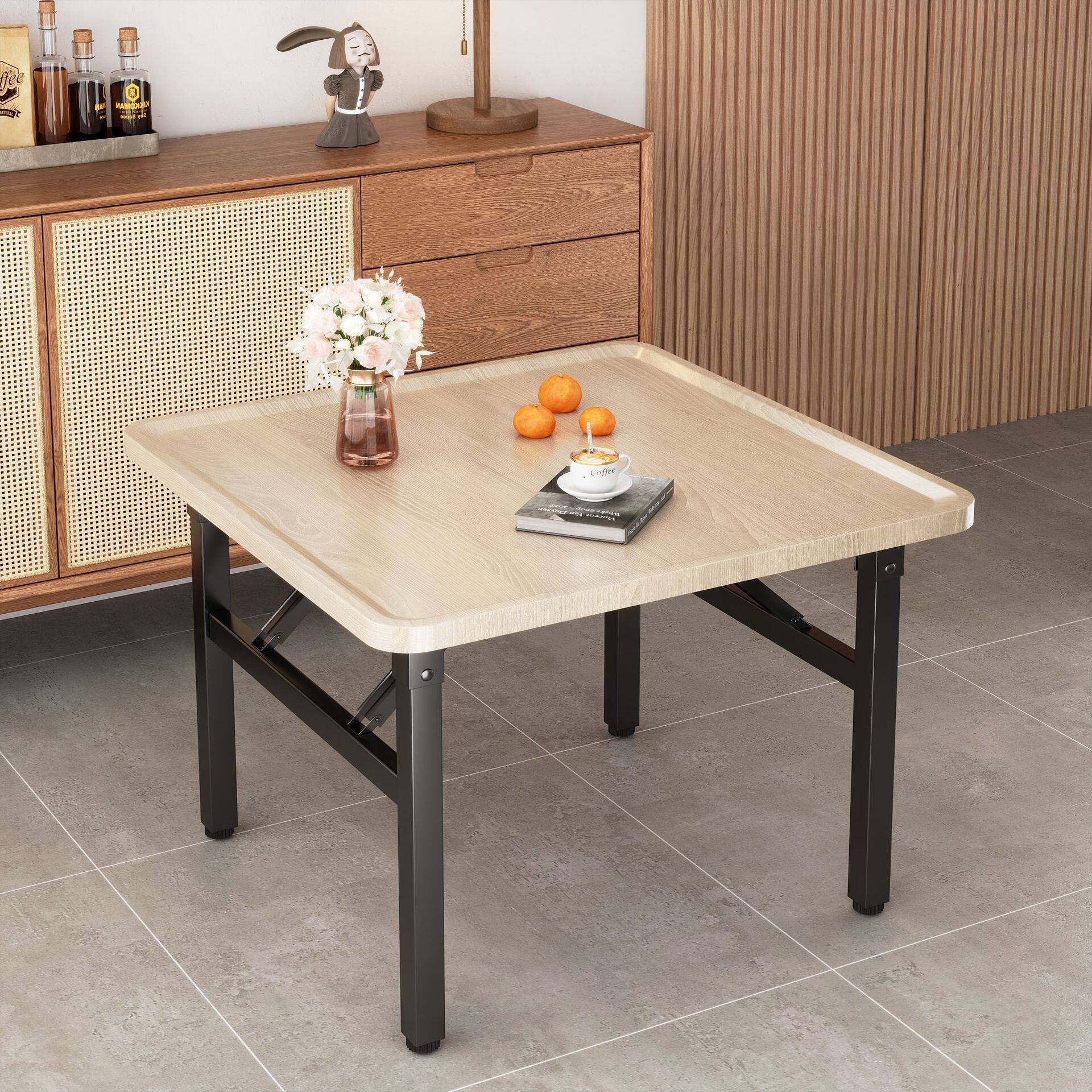 折叠桌子饭桌餐桌家用简易摆摊矮桌地桌方形出租房宿舍地摊小方桌