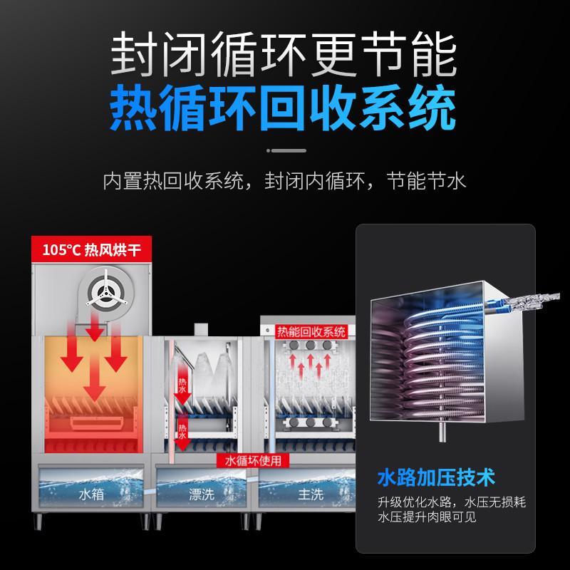 全自动商用洗碗机酒店饭店学校餐厅食堂大型商业长龙式洗杯清洗机