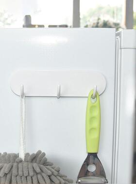 Magnetic side-mounted hanging hook rack, magnetic storage fo