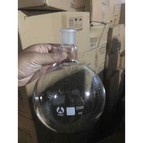 圆底烧瓶1000ml2000ml24/29标准口圆球收集瓶24口接收接液瓶特价