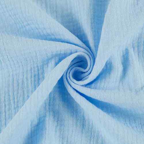 新款直销全棉双层布料褶皱肌理面料棉绉布印花纺织布童装汉服纯棉