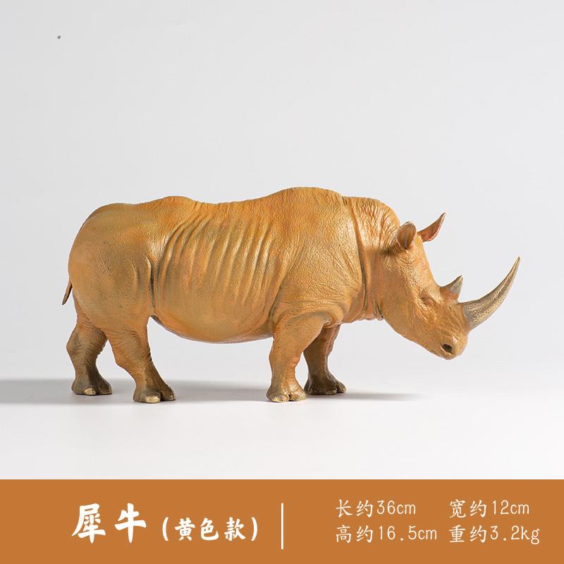 高档铜犀摆件手工艺术礼动品牛客厅家居雕办公室装饰仿真物塑小摆