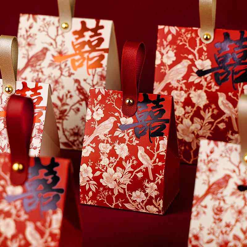 喜糖盒2025新款婚礼专用喜糖礼盒高级感结婚糖果包装盒纸盒空盒子