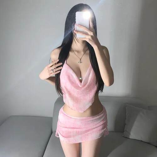 Swimsuit bikini three slimming beach soak split skirt