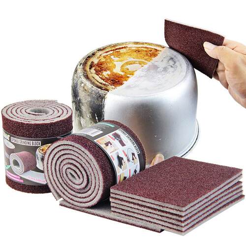 Diamond Sand Sponge for Kitchen Cleaning, Magic Scrubbing Pa