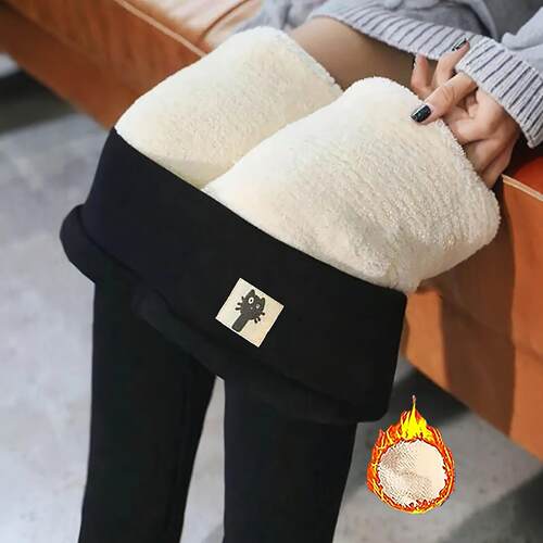 2-Pack Women's High-Waisted Fleece-Lined Leggings - Thick