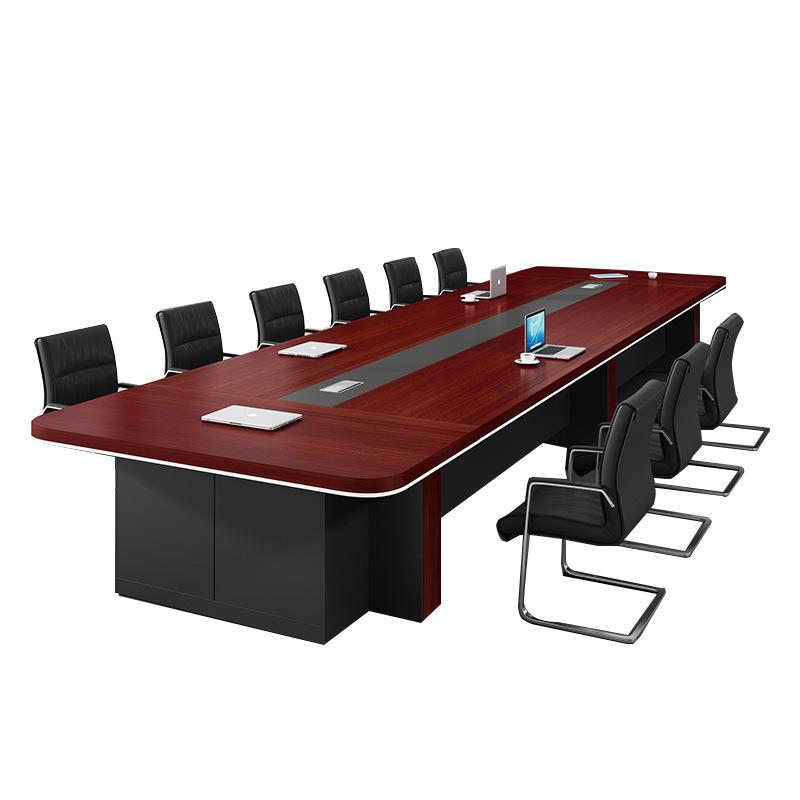 厂家办公家具会议桌椅防火会议桌板式办公会议桌公司领导会议