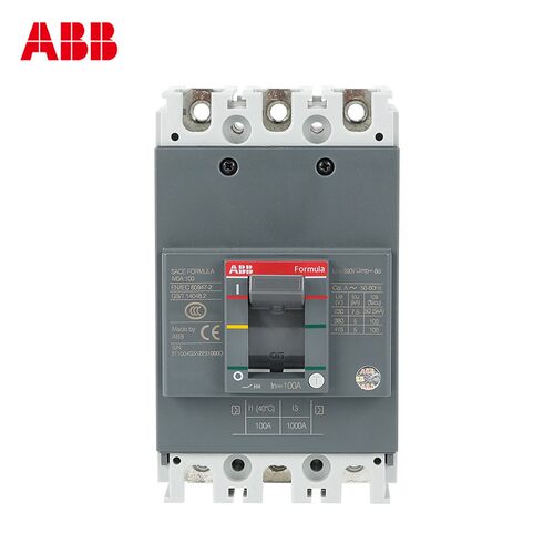 Abb配方塑料外壳断路器M0A100空气开关M1A125 M2B250 M3N400/630