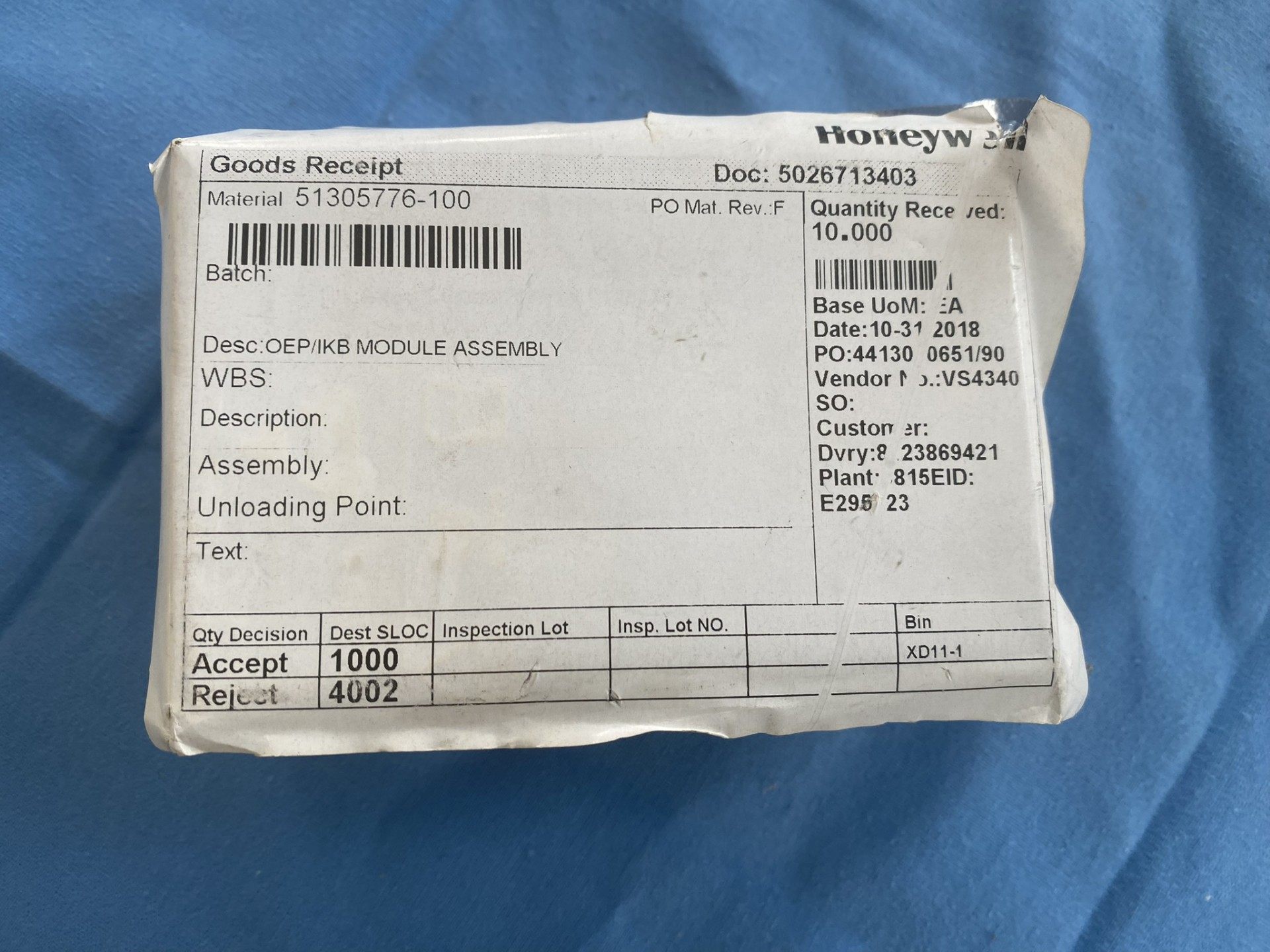 霍尼韦尔OEP/IBK模块组装件，全新原装，工程剩余，原包装