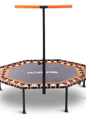 蹦床家用蹦床四折天扶手超级折叠健身儿童鑫带跳跳床蹦trampoline