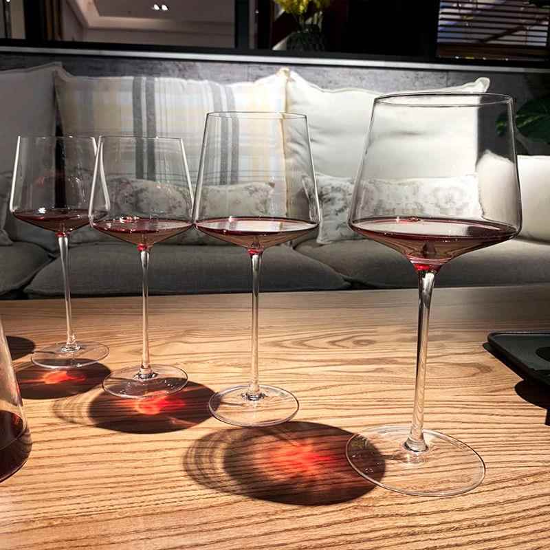 高档水红伺服醒酒酒器和明快家用套装晶玻套璃高脚杯红酒酒杯酒器图片
