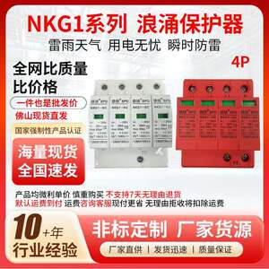 南冠NKG1系列浪涌避雷器保护器385V 4P 20KA防雷器佛山现货直发