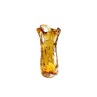 高档琉璃花瓶摆件客厅玻璃家居轻奢花器创意透明洞洞水培装饰花瓶