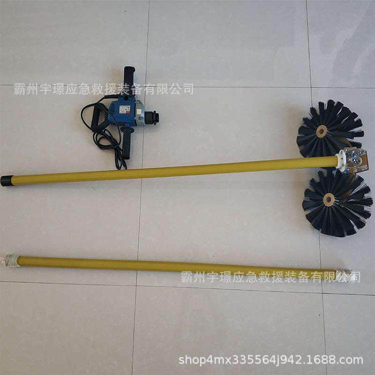 DS-3绝缘子带电清扫机可伸缩瓷瓶带电清扫刷长柄高压线路除尘刷