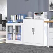 钢制江矮柜铁皮储柜带锁工具柜档案柜阳台KTO收纳柜物公文柜办更