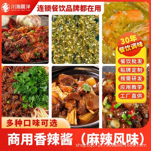 川海晨洋香辣酱500g香辣酱烧菜拌饭拌菜火锅拌面夹馍蘸料