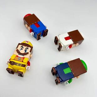 Mini Anime Super Bros Luigi Cartoon Blocks Mario Buliding