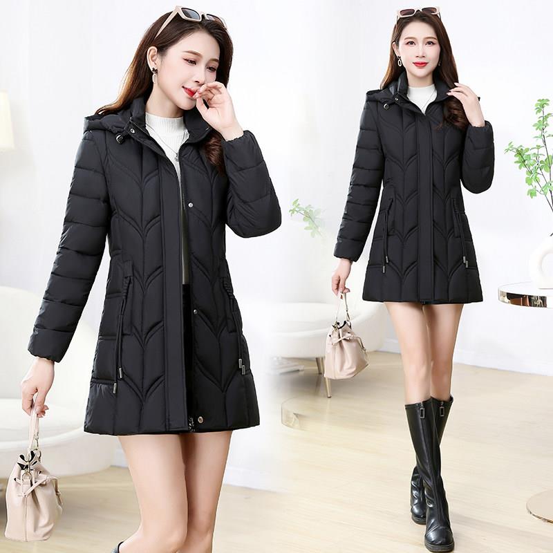 好货2026冬季新款棉衣女中长款韩版修身显瘦羽绒棉服时尚洋气保暖