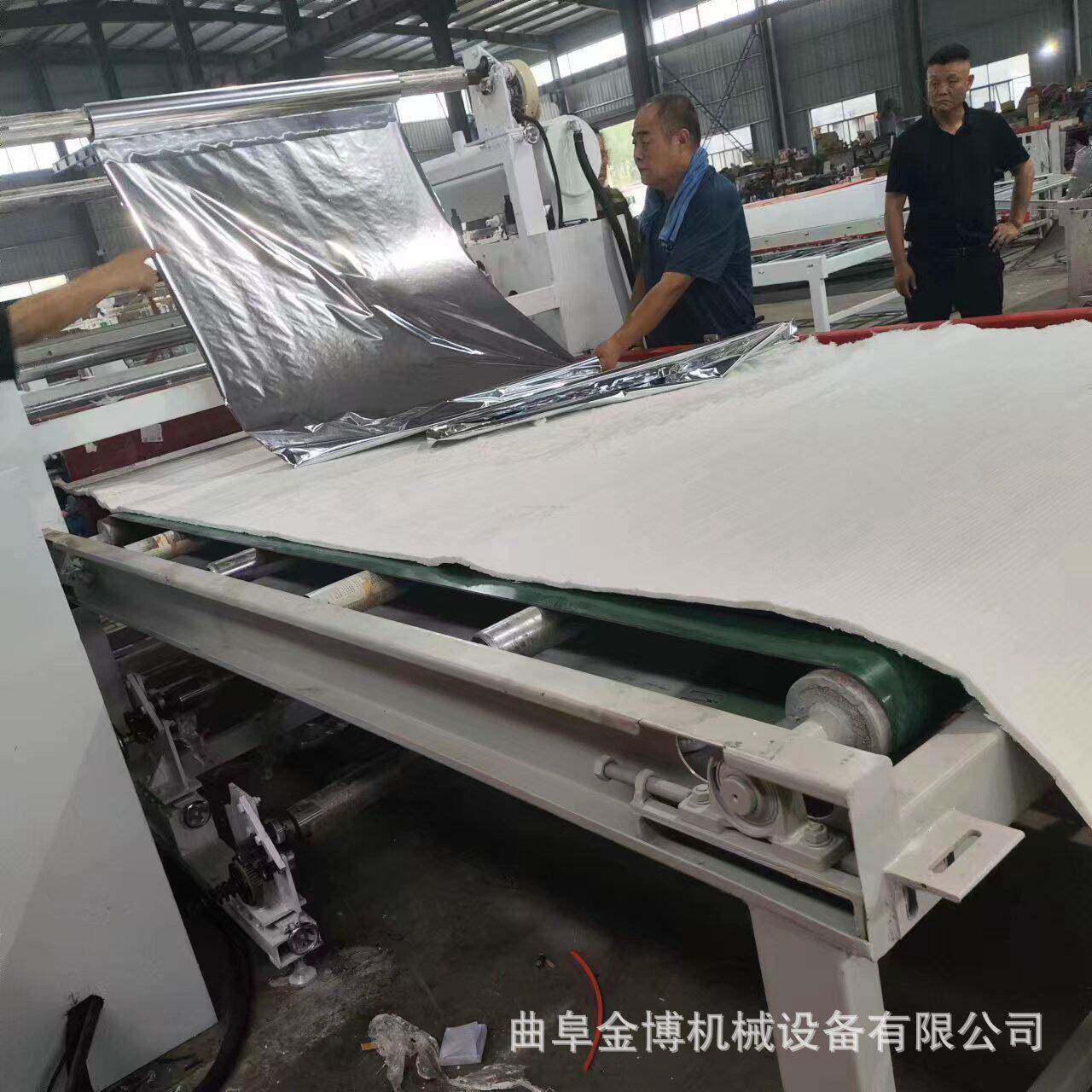 气凝胶毡铝箔贴合机 卷对卷硅酸铝针刺毯复合机 玻璃纤维热复合机