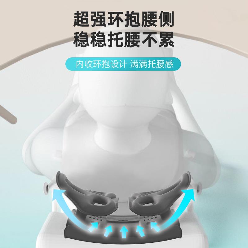 人体工腰垫学公室座办护腰靠垫久坐椅子靠背垫天72000156鹅椅腰靠