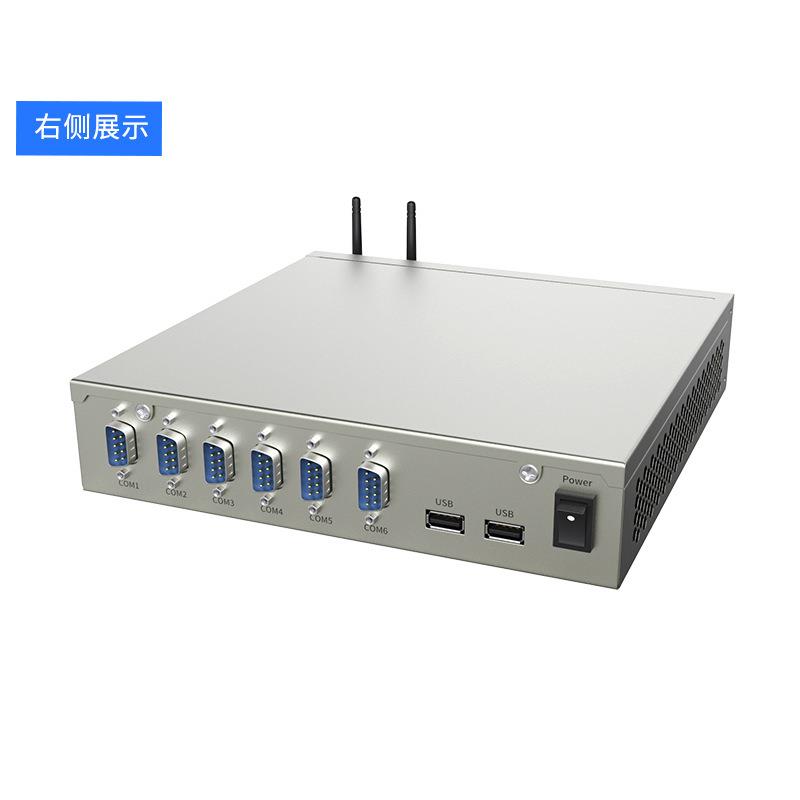 倍控I7-10510U J1900迷你型电脑主工控机6六串口RS232酷睿I3I5I7
