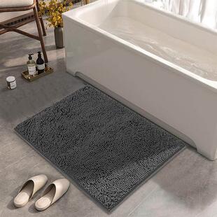 Plush Rug Bathroom Floor Bath Rugs Mat Tub Carpet Shower for