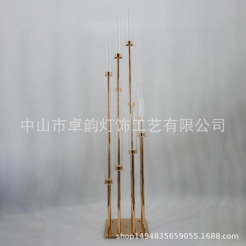 婚庆道具步步高烛台酒店婚礼堂舞台路引浪漫烛光晚餐蜡烛台摆件