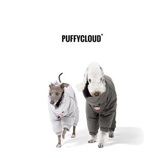 PUFFYCLOUD贝灵顿小灵缇狗狗90白鸭绒可拆卸领设计感羽绒服四脚衣