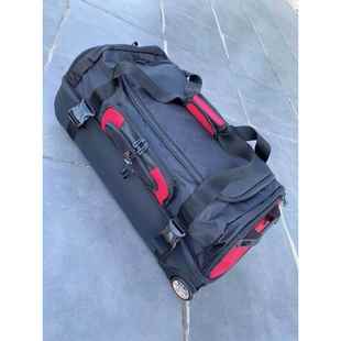 正品外贸大行容量拉杆装备双肩拖轮橄榄球滑雪户外运动功多包能李