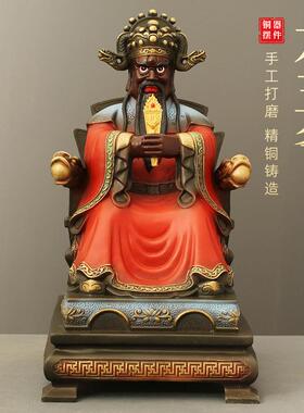 龙五爷黄铜摆件广济龙王家居客厅桌面供奉装饰品店铺开业全铜摆饰