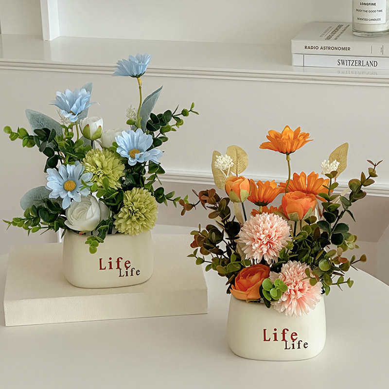创意仿真花套装餐桌花玄关花艺样板房酒柜装饰花绢花假花现代简约,家居饰品,仿真花/假花,淘宝优惠券,粉丝福利购,淘宝优惠卷