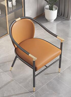 领旗020阳台喝茶椅子现代轻奢茶台主人椅电脑书房办公靠背