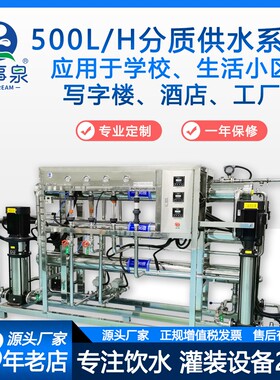 应用于学校生活小区写字楼酒店工厂500L分质供水系统智能变频