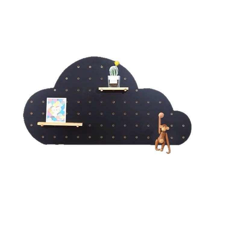 抹茶绿云朵形洞洞板上墙装饰摆放整理挂钩挂衣,收纳整理,收纳洞洞板,淘宝优惠券,粉丝福利购,淘宝优惠卷