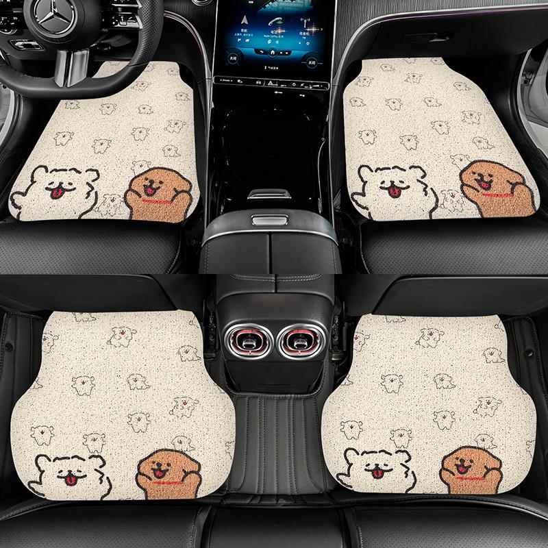 汽车垫丝圈通用主驾驶后地排脚地毯垫防脏防滑保脚PWS护垫车垫踏