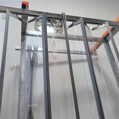 推拉折叠滑轮磁空调门帘隔断帘挡风隔热四季通用高透明皮门帘