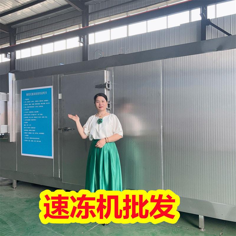 大型工业冷冻隧道 中央厨房流水线 速食料理速冻设备操作步骤