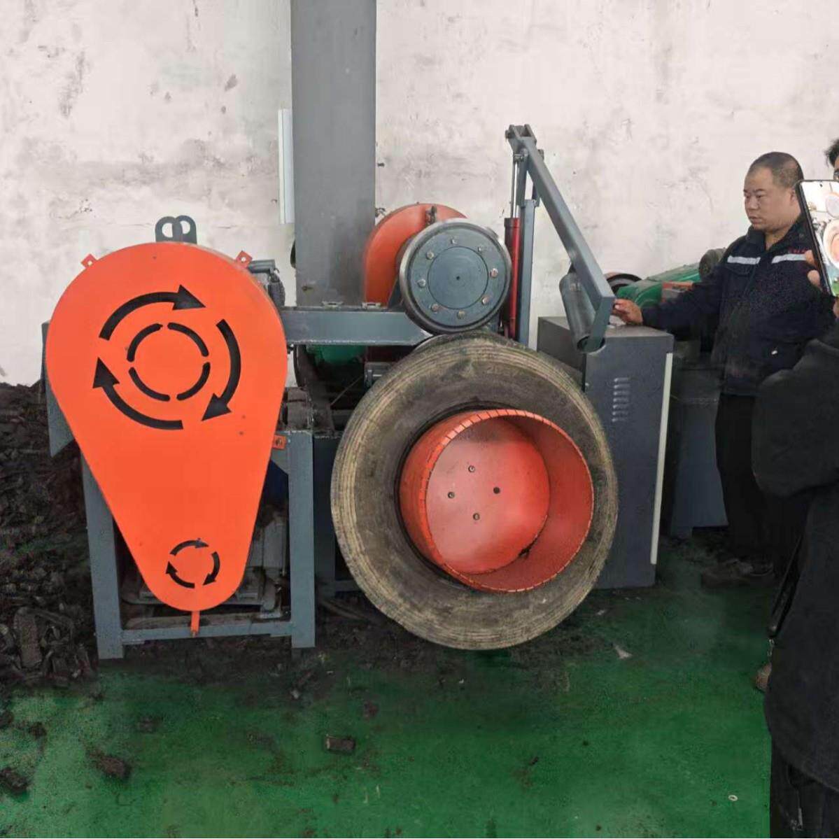 全自动半自动轮胎切条打块机废旧钢丝胎线胎通用多规格适配