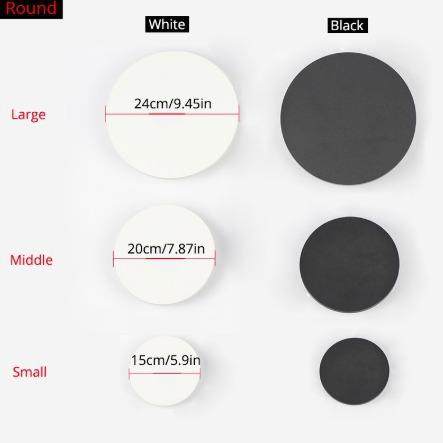 圆形方形壁灯北欧简约壁灯创意个性客厅墙过道卧室床头灯led灯